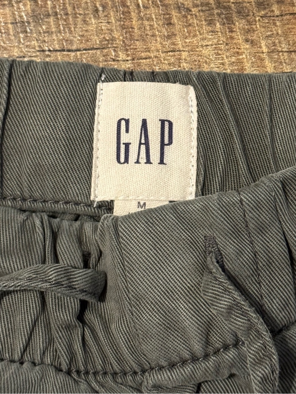 GAP Women's Olive Drawstring Casual Shorts - Picture 2 of 3